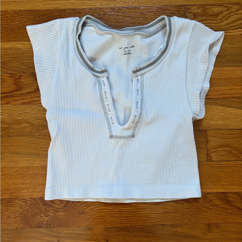 Urban outfitters out from under go for gold top in ivory